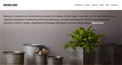 Desktop Screenshot of bronzino.co.uk